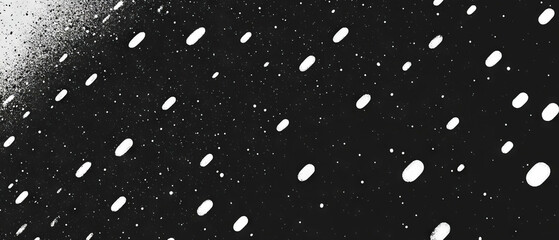 Poster - Grunge halftone texture with dots on a black background creating an industrial feel