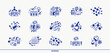 © Sylverarts - Science vector detailed icons set, physics and chemistry bundle, mathematics and geography study education.