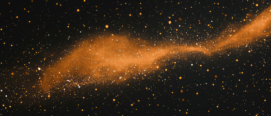 Poster - detailed dust particles creating captivating textures against a black background