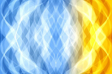 Poster - Abstract blue and gold swirling pattern, background design
