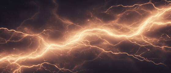 Poster - Dynamic lightning flashes create energetic overlays against a dark background