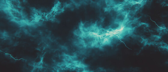 Poster - Electric atmosphere with lightning overlay texture creating a dynamic visual effect
