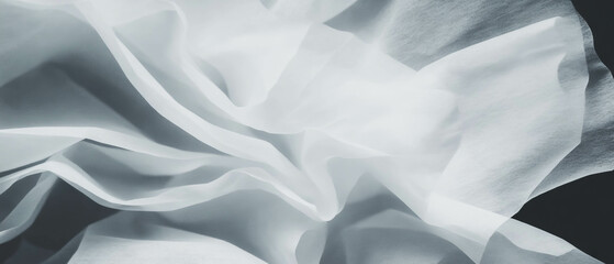Poster - Exploring intricate textures of paper with macro photography against a dark background