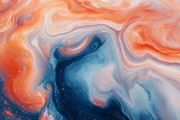 Aufkleber - Colorful abstract waves swirl together in a vibrant fluid texture creating a stunning visual effect