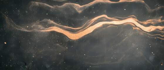 Poster - Subtle depth of layered dust textures with a black backdrop enhancing visual interest