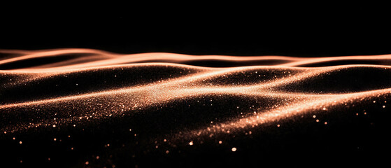 Poster - textured light overlay on black background with smooth, tactile surface impressions