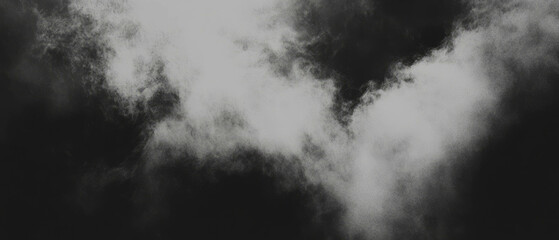 Poster - Overlay texture of smoke revealing depth and atmosphere against a black background