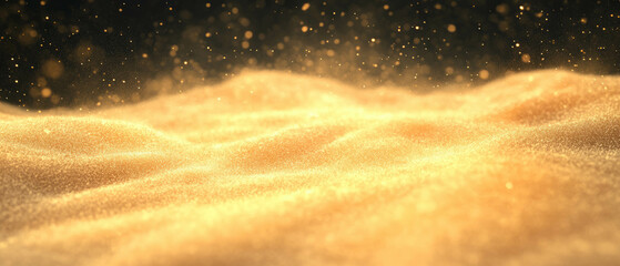 Poster - Soft diffused dust overlay texture creating a gentle glow on a black background