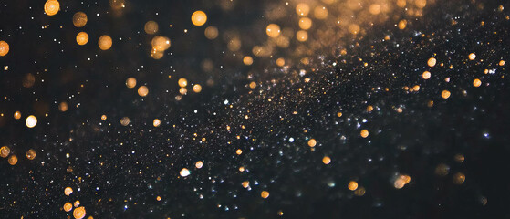 Poster - Sparkling spider web texture with festive glitter on a dark background for celebrations