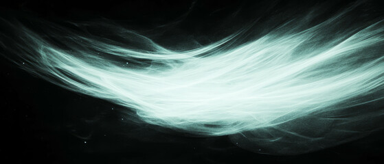 Poster - Swirling dust texture with dynamic light effect for logo placement on black background