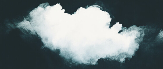 Poster - Enhanced watercolor texture with central clear area on black background creates artistic overlay