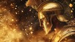 © Biggy - Majestic Ancient Warrior with Golden Armor and Dramatic Lighting