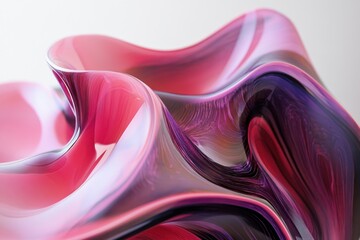 Fototapete - Dynamic colorful waves, immersive abstract design, modern composition for artistic inspiration and contemporary decor