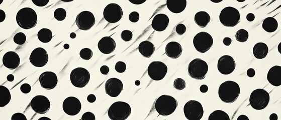 Poster - High contrast dot texture pattern on a light background with striking dark dots
