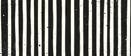 Poster - monochrome line texture pattern on a black background with a classic design