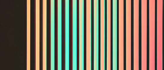 Poster - pattern texture showcasing vertical lines against a black background with vibrant colors