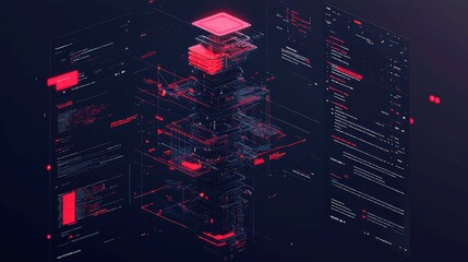 Poster - Decentralized Finance Network Mapping, visualizing the distribution and connectivity of real-time blockchain validation nodes across financial transactions.
