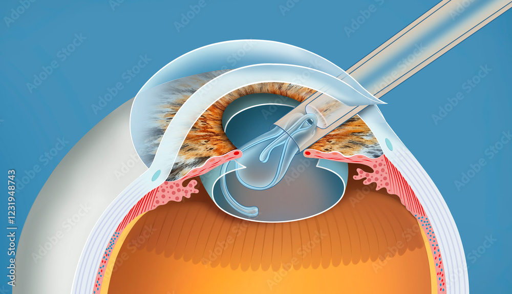 descriptive-illustration-of-the-implantation-of-the-intraocular-lens