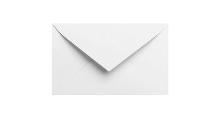 Poster - Realistic closed white envelope on transparent background