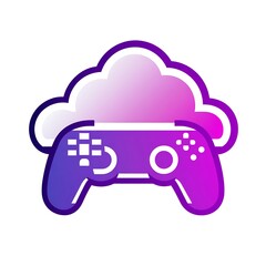 Poster - Cloud Gaming:  A Purple Game Controller Under a Gradient Cloud