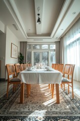 Sticker - Dining Room with Table and Chairs