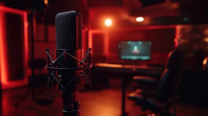 Canvas Print - Recording Studio Microphone