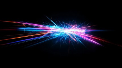 Poster - colorful light rays create dynamic abstract visuals in stunning high definition and vivid colors