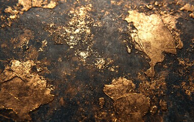 Poster - Grunge gold and bronze metallic texture.