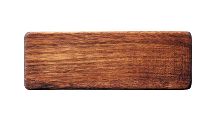 Leinwandbilder - Rectangular wooden board showing wood grain on transparent background
