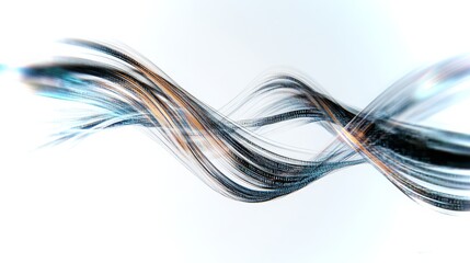 Poster - Dynamic flowing lines create abstract representation of movement and energy in 4K