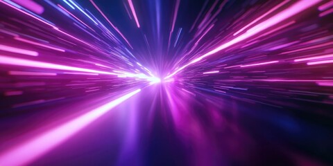 Wall Mural - purple and blue light streaks