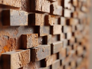 Wall Mural - Close-up of brick wall