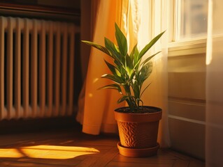 Canvas Print - Potted Plant by Window