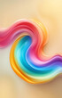 © Apple Stock 963 - abstract gradient fluid shape background mobile screen UI design 3d illustration