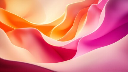 Aufkleber - Layers of warm colors swirl together, embodying the tranquility of a sunset. The gradient transitions smoothly from soft yellows to intense pinks, creating an enchanting visual experience