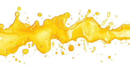 Poster - Orange juice splashing with transparent background