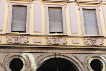 Wall Mural - Mascaron architectural ornamentation, Turin or Torino, Piedmont, Italy