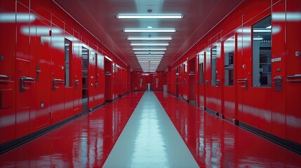 Poster - In the red laboratory.