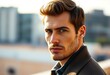 © iushakovsky - Urban landscape portrait of a stylish man in natural light