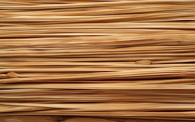 Poster - Close-up of parallel light brown wooden sticks.