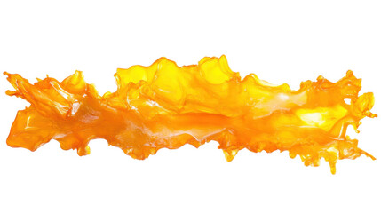 Poster - Orange juice splashing on transparent background
