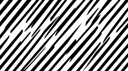 Poster - abstract black and white diagonal stripes pattern. high contrast graphic design with textured lines.