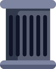 Poster - this illustration shows a greek column, a symbol of ancient architecture and design
