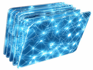 Poster - Digital data files network, secure storage