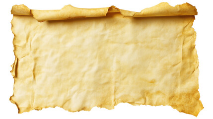 Poster - Old rolled up parchment paper on transparent background