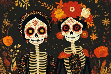 Wall Mural - Day of the Dead Celebration