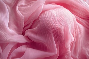 Wall Mural - Pink Fabric Close Up