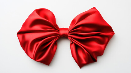 Wall Mural - A bow tied with a red ribbon