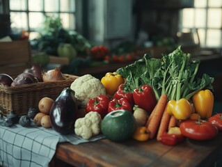 Wall Mural - Vegetable Market Display