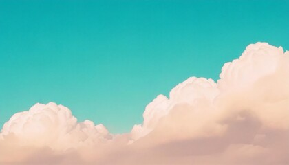 Wall Mural - cloudy and sky at winter in the illustration background